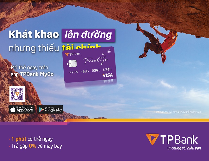 Thẻ t&iacute;n dụng TPBank Visa FreeGo 