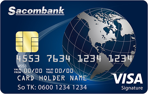 Thẻ tín dụng quốc tế Sacombank Visa Signature 