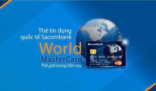 Thẻ tín dụng quốc tế Sacombank World Mastercard 