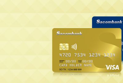 Thẻ tín dụng quốc tế Sacombank Visa – Dễ dàng thanh toán