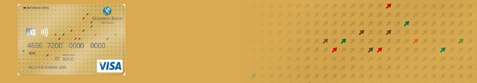 Thẻ t&iacute;n dụng Shinhan Bank Visa hạng V&agrave;ng 